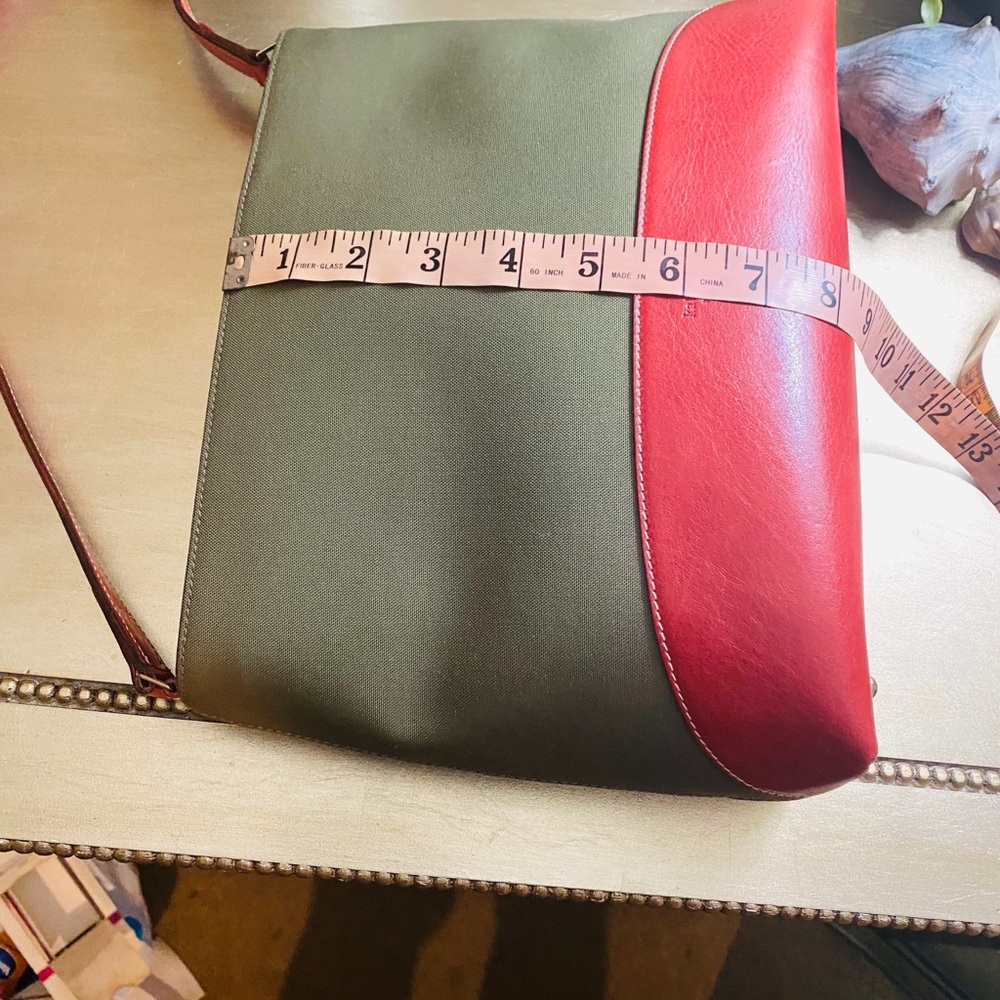 KATE SPADE RED & ARMY GREEN PURSE - Picture 8 of 8